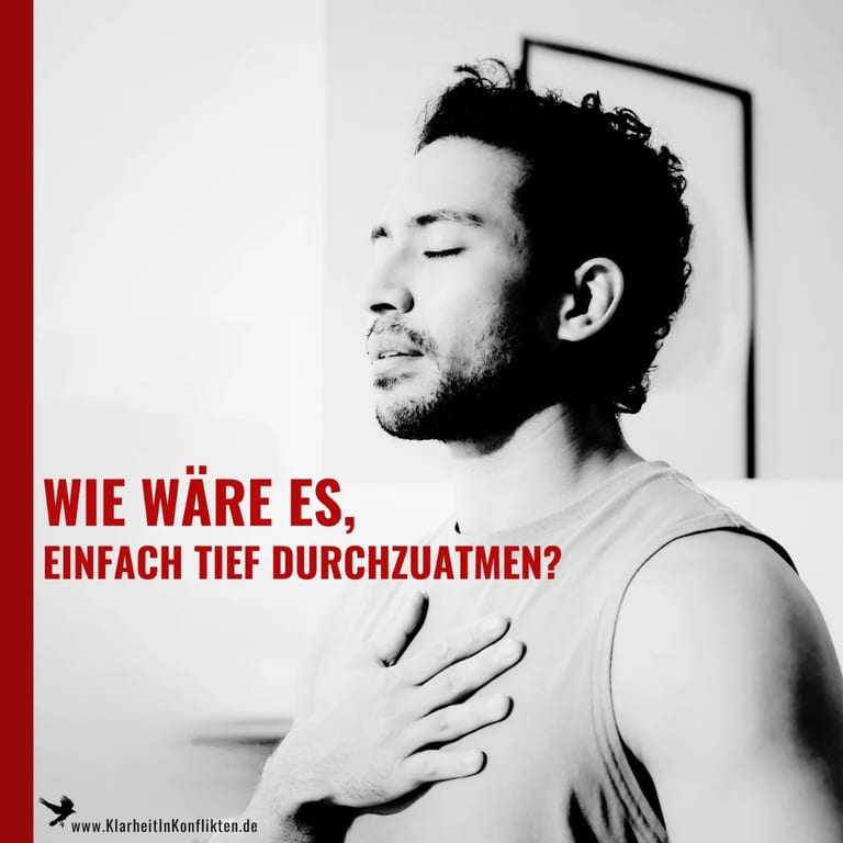Wie wäre es, einfach tief durchzuatmen?